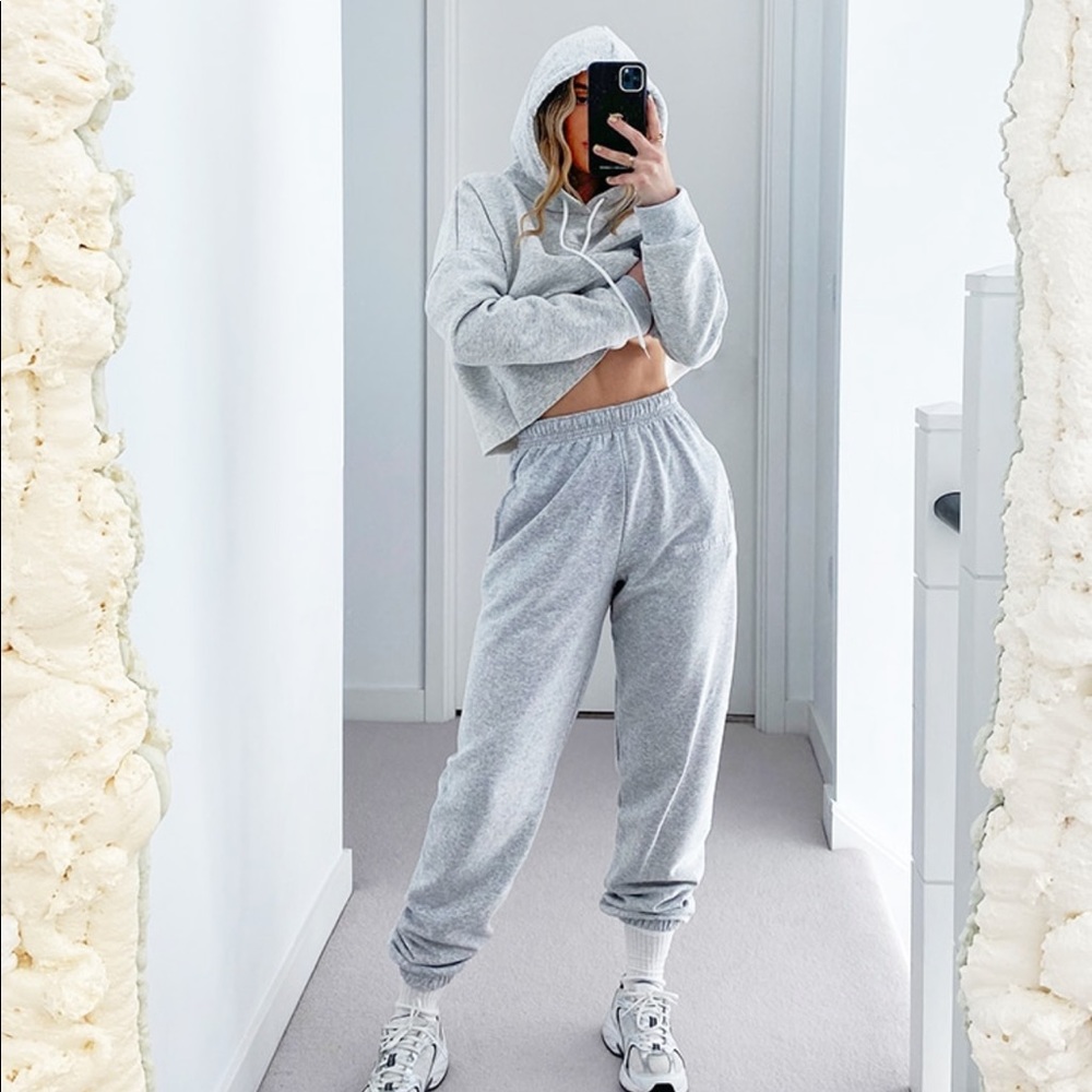 PLT embroidered jogger sweats